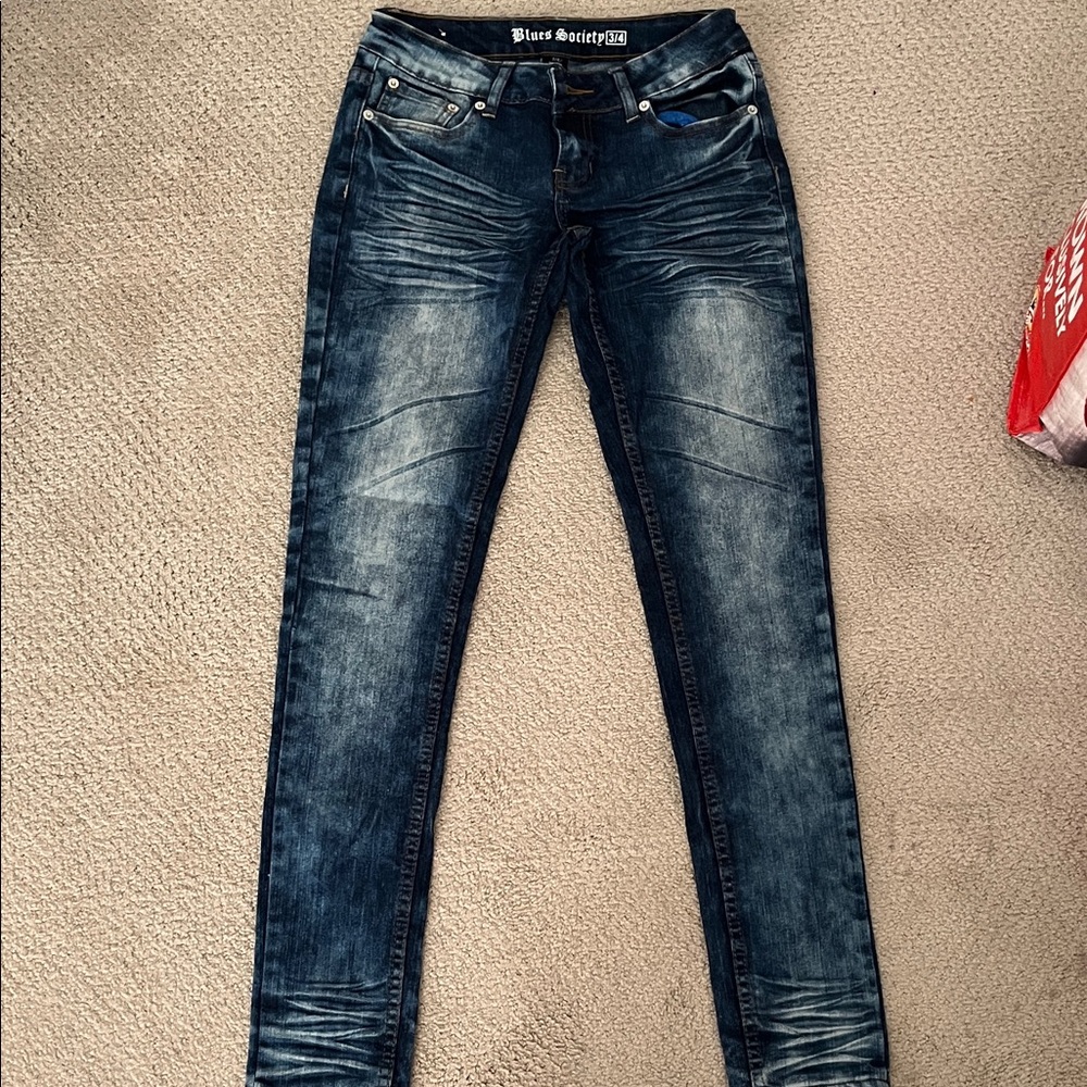 Women's Skinny Jeans - Dark Blue